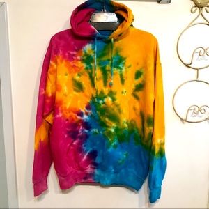 Tie dye hoodie Men size M